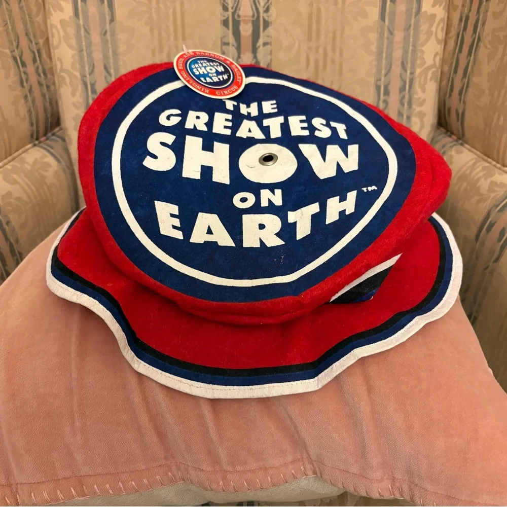 🆕 Ringling Bros. Barnum Bailey Circus Top Hat “Greatest Show on Earth” NWT